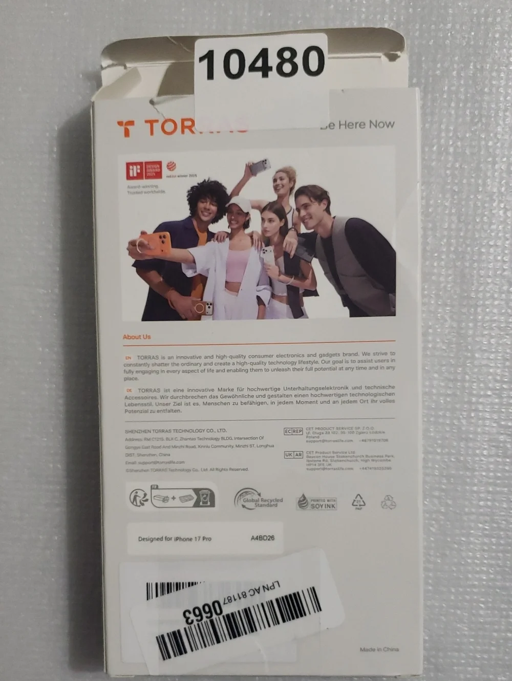 Torras Q3 Air 360 Spin Stand Case For iPhone 17 Pro 6.3